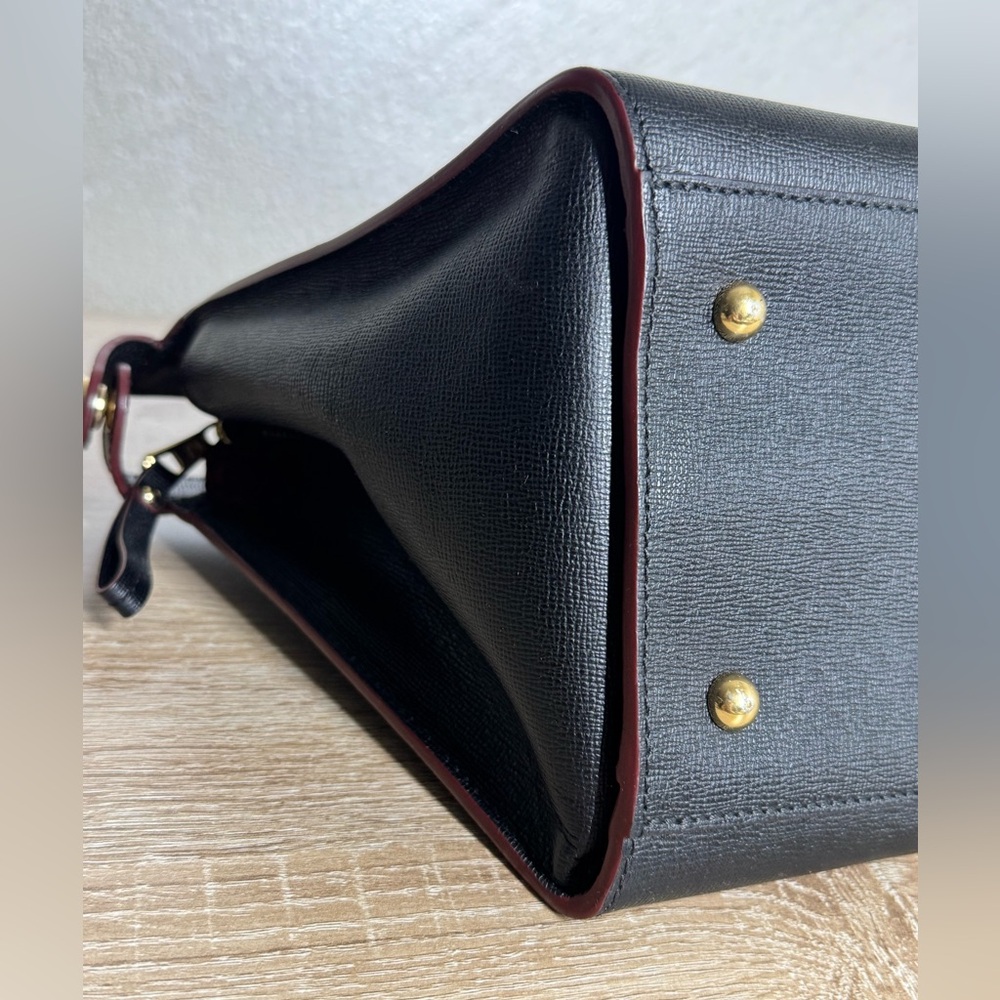 Longchamp Black Medium Satchel Bag - Picture 5 of 16